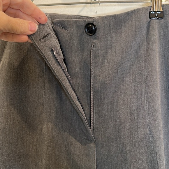 ZARA WIDE LEG TROUSER IN DARK GREY SIZE LARGE EXC CONDITION - Picture 7 of 9